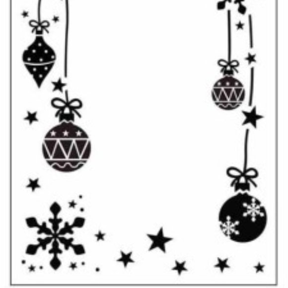 Darice 4” x 6” embossing folder - ORNAMENTS - Picture 3 of 6